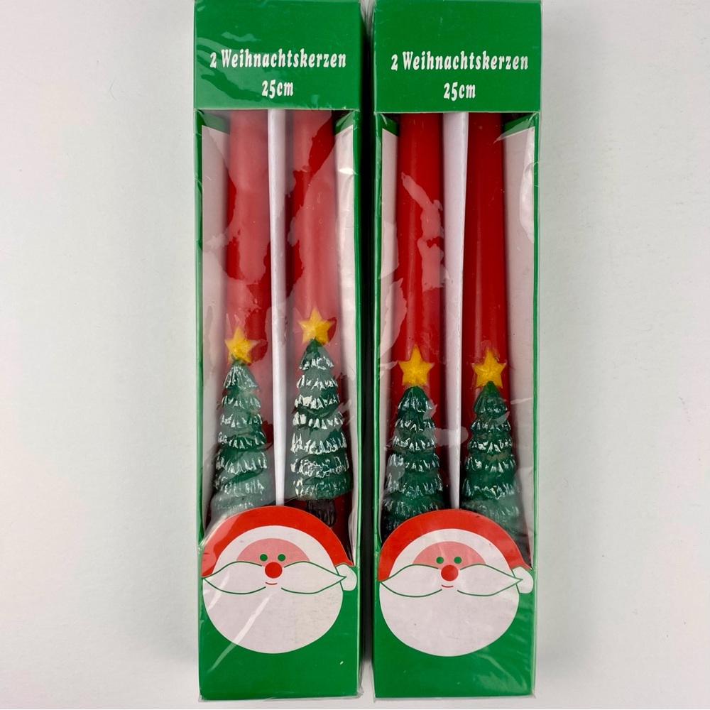 Weihnachtskerzen Christmas taper candles, unopened two per box, lot of two boxes